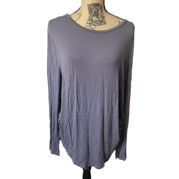 XXL Old navy long sleeve gray knit top, good condition - Picture 1 of 2
